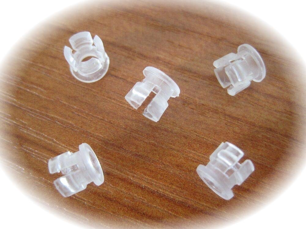 LED Montageringe Plastik schwarz oder transparent für LEDs (3mm, transparent, 1000)