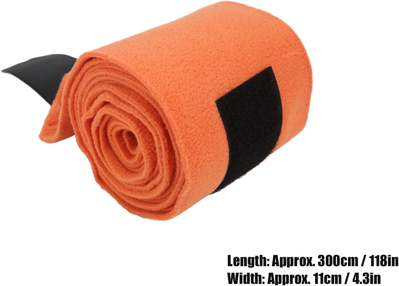 Horse Leg Wrap, Fleece Horse Leg Wraps, Horse Leg Bandage Self Adhesive (Orange)