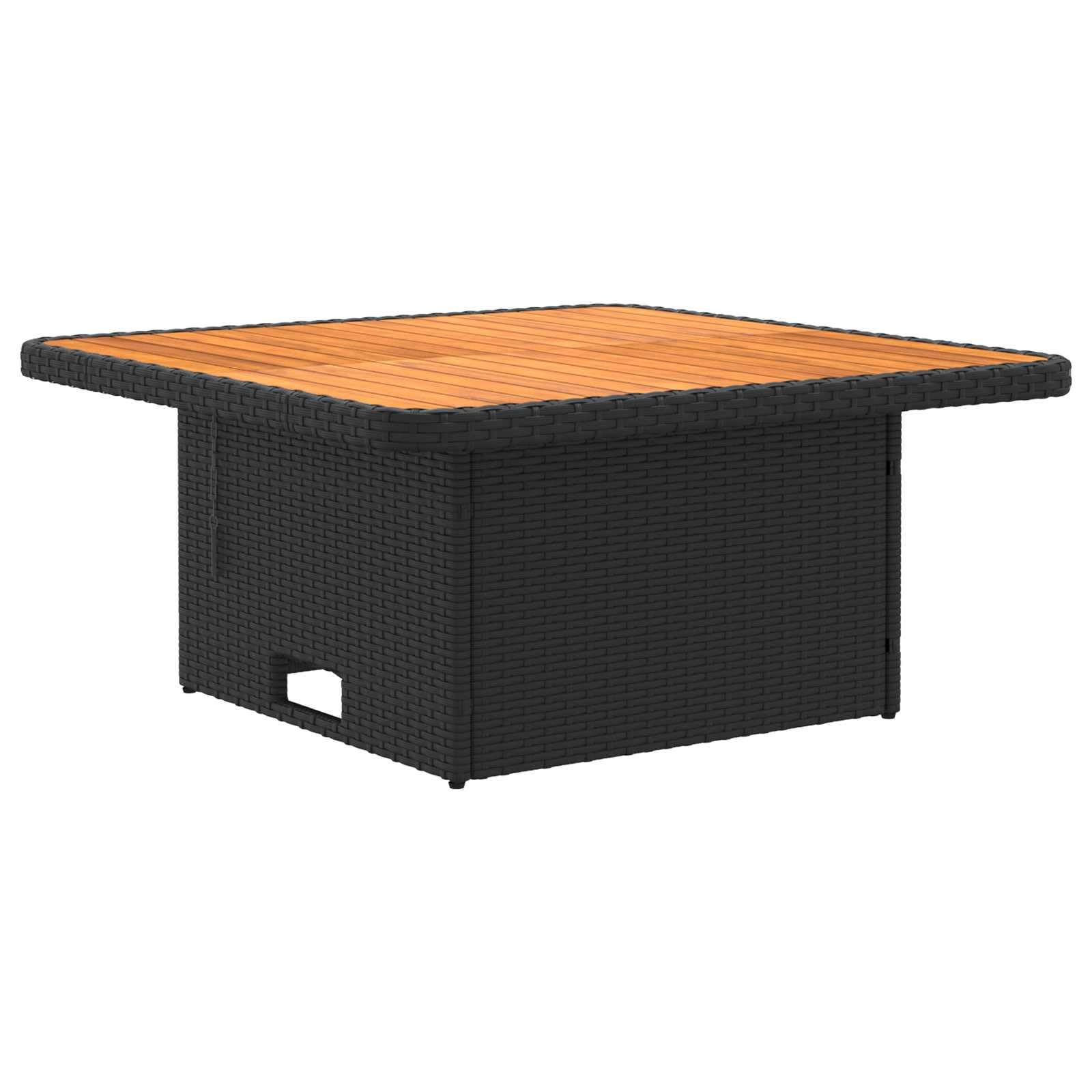 Juegos de Muebles 4 uds. Negro y Crema Ratán sintético,54.2kg-3422175