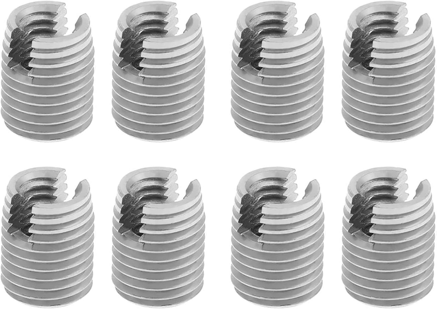 Dioche M4 X 10mm 20pcs Metal Self Tapping Thread Inserts M4 X 8mm Helical Repair Set for Aluminum & - Avoid Thread Damage & Enhance Connection Strength