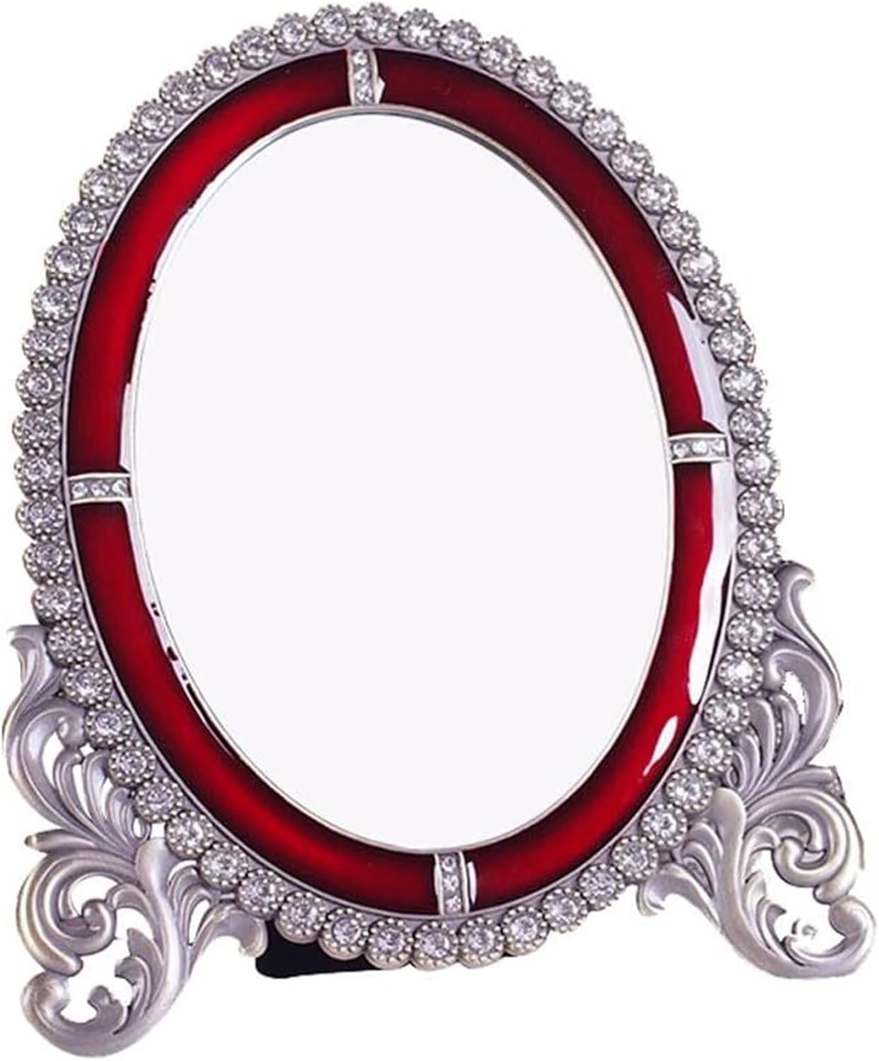 Mirrors for European Style Wedding Makeup Red Bride Pair Happy Desktop(22.5 * 17.5cm)