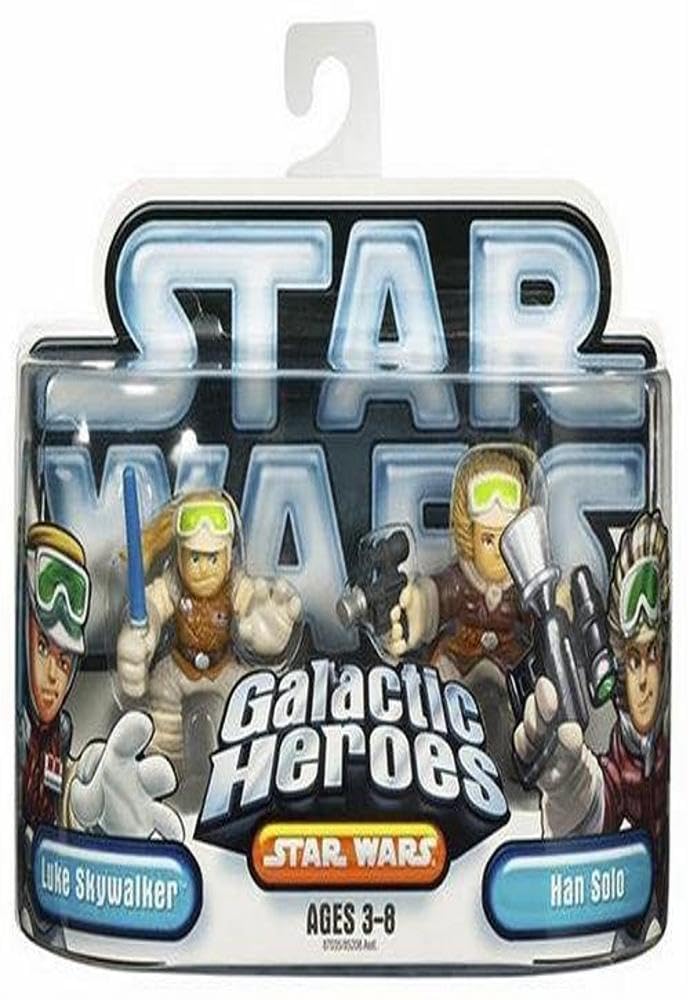 Amazon.com: Star Wars Galactic Heros Luke Skywalker & Han Solo