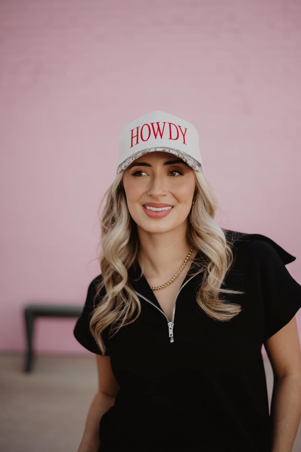 KATYDID Howdy Vintage Hat - Two-Toned Trucker Hat - Embroidered Vintage Baseball Cap - Women’s Snapback - Made in USA
