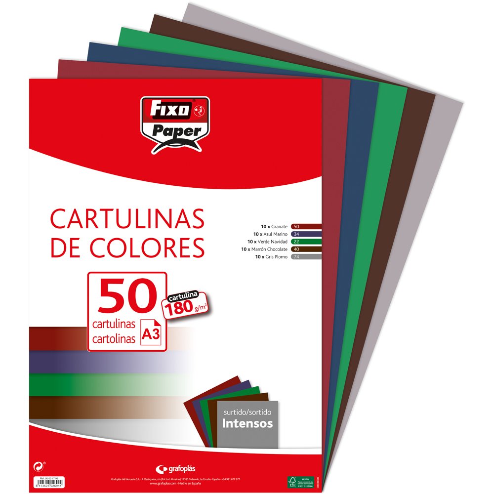 Fixo Paper 11110470 - Pack de 100 – Cartulina blanca A4, 180g — view 96
