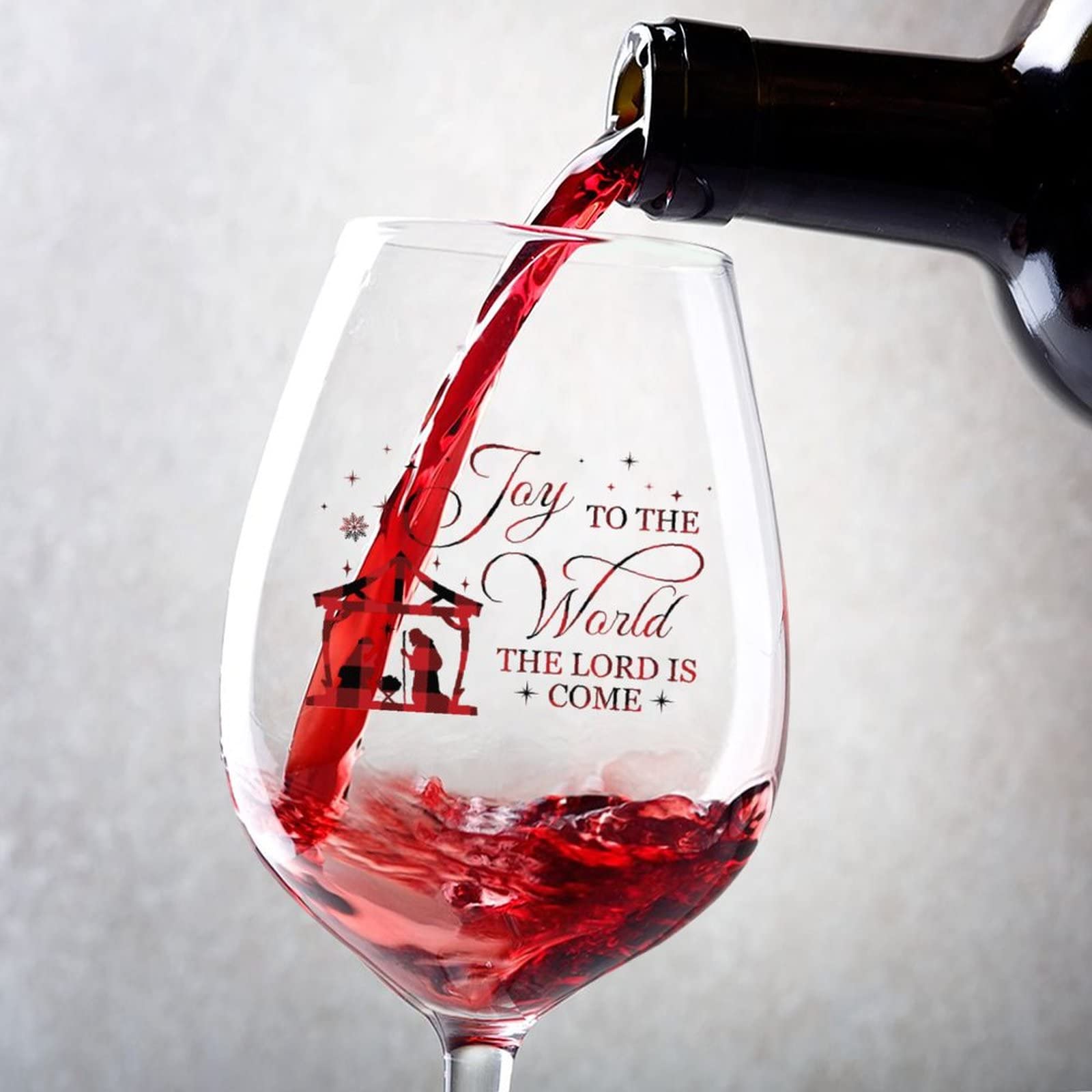 Verre à vin rouge Joy to the World lot de 2 fini les arômes fermés de votre bordeaux