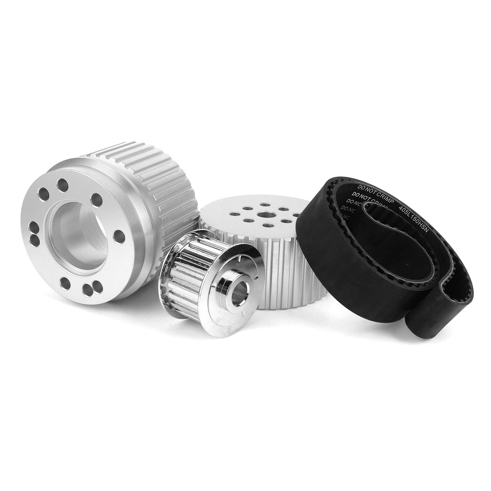 Kit puleggia per cinghia Pompa acqua Manovella Alternatore Puleggia Set Resistente in lega di alluminio ad alte prestazioni Kit di sostituzione in gomma per 351C PC2255