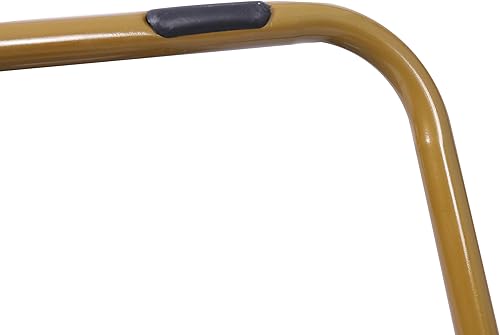 Miniatura 13 de Flash Furniture Archer - Silla Saucer con marco de acero plegable, silla portátil de gran tamaño, para dormitorio o dormitorio, 28 pulgadas, piel