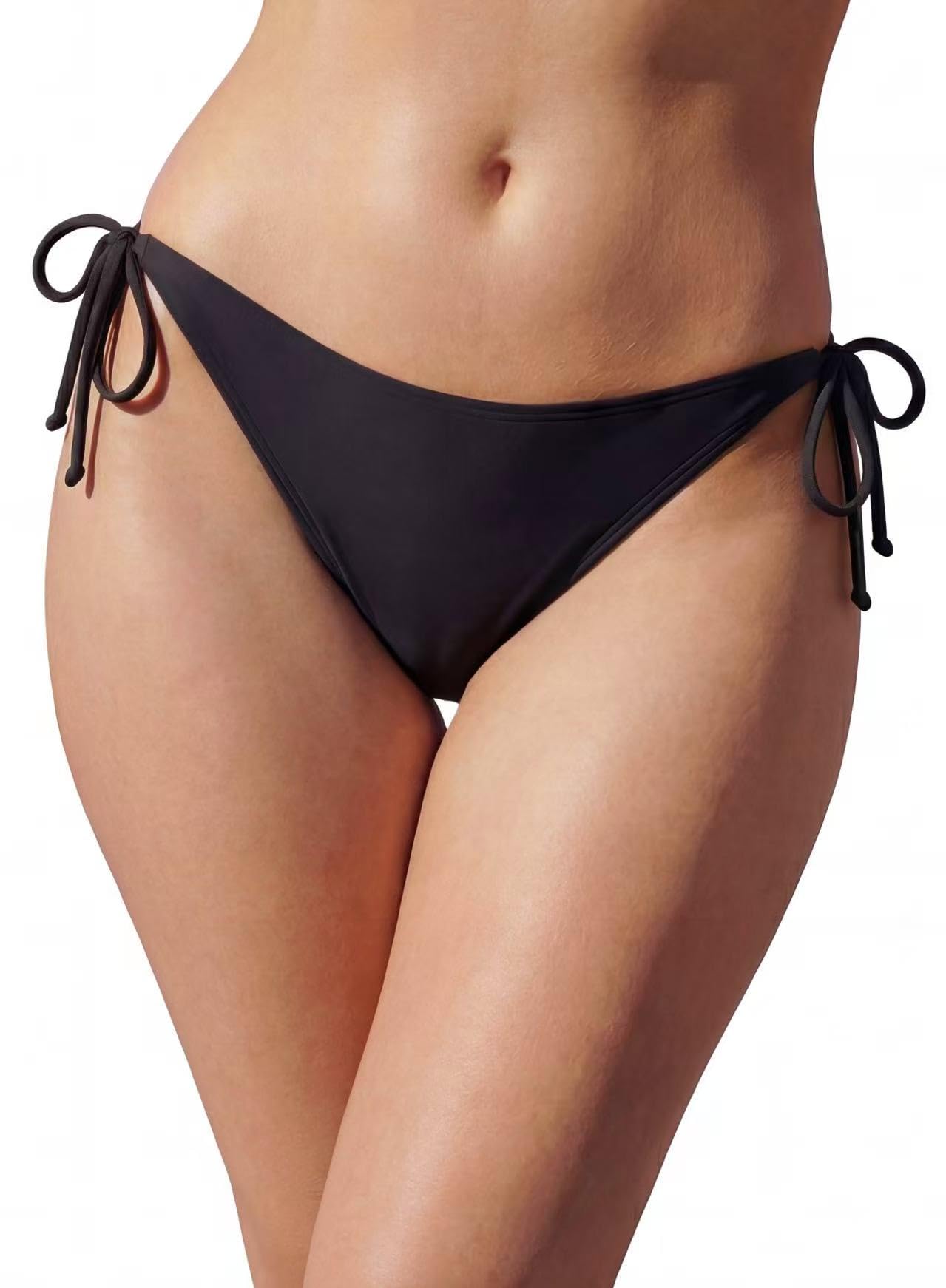 Bikini Bottoms for Women String Bathing Suit Bottom Tie Side Swimsuit Bottom with Medium Coverage-image-38