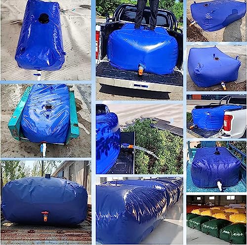 Bolsa de almacenamiento de agua plegable de gran capacidad para protección contra incendios y riego agrícola (75 l/20 galones/0,6 x 0,4 x 0,31 m)