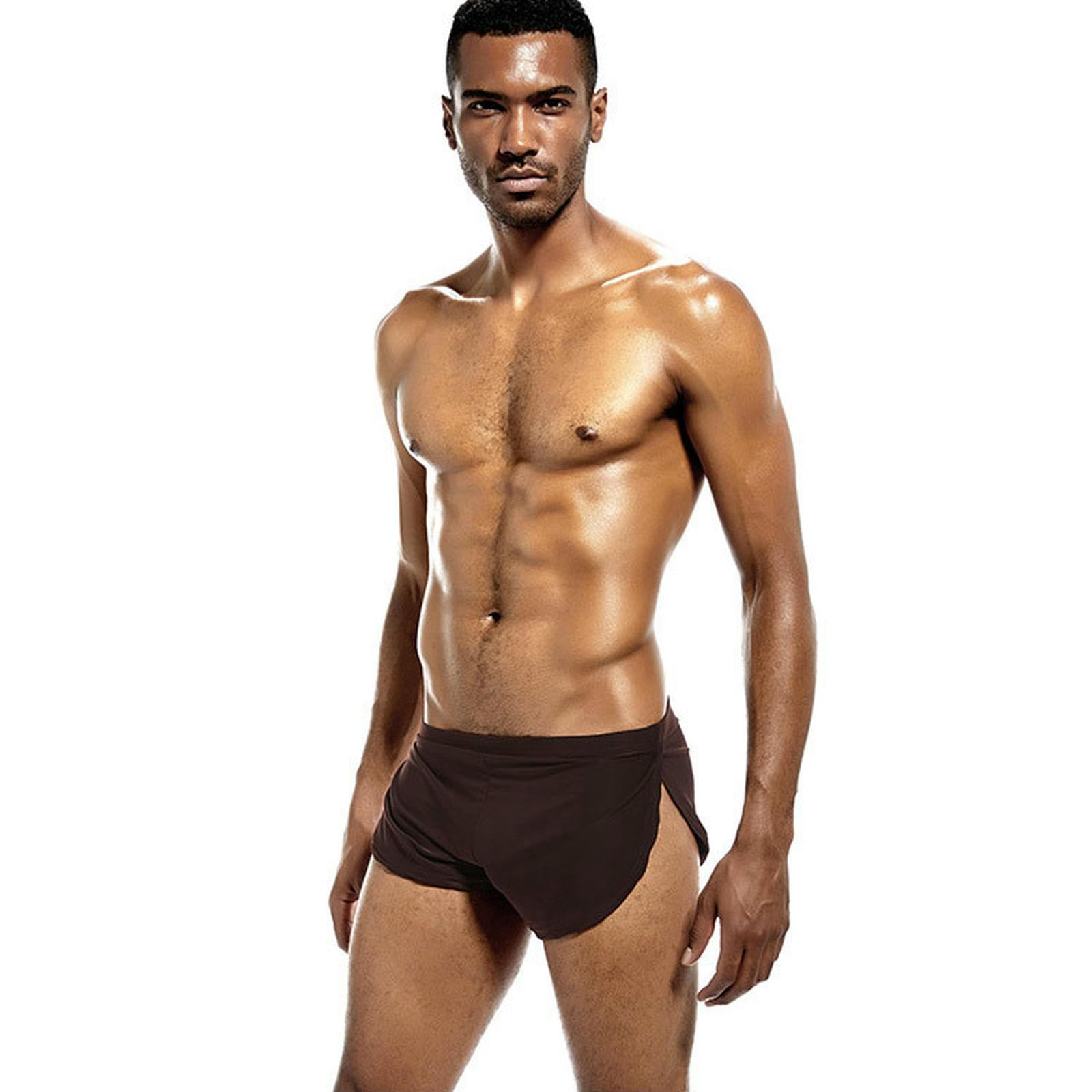 Boxer Uomo Cotone Traspirante Pantaloni Sportivi Bassi Traspiranti da Uomo in Seta Ghiacciata A Sfioramento della Biancheria da Uomo di Grandi Dimensioni-6 Colori-s