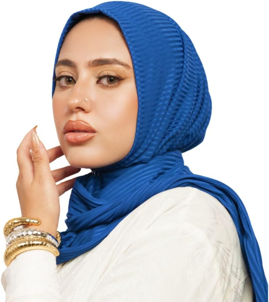 Instant Hijab For Women | Head Wrap100% Cotton Rib Headscarf | Easy to Wear Hijabs with Metal Pin - Image 2