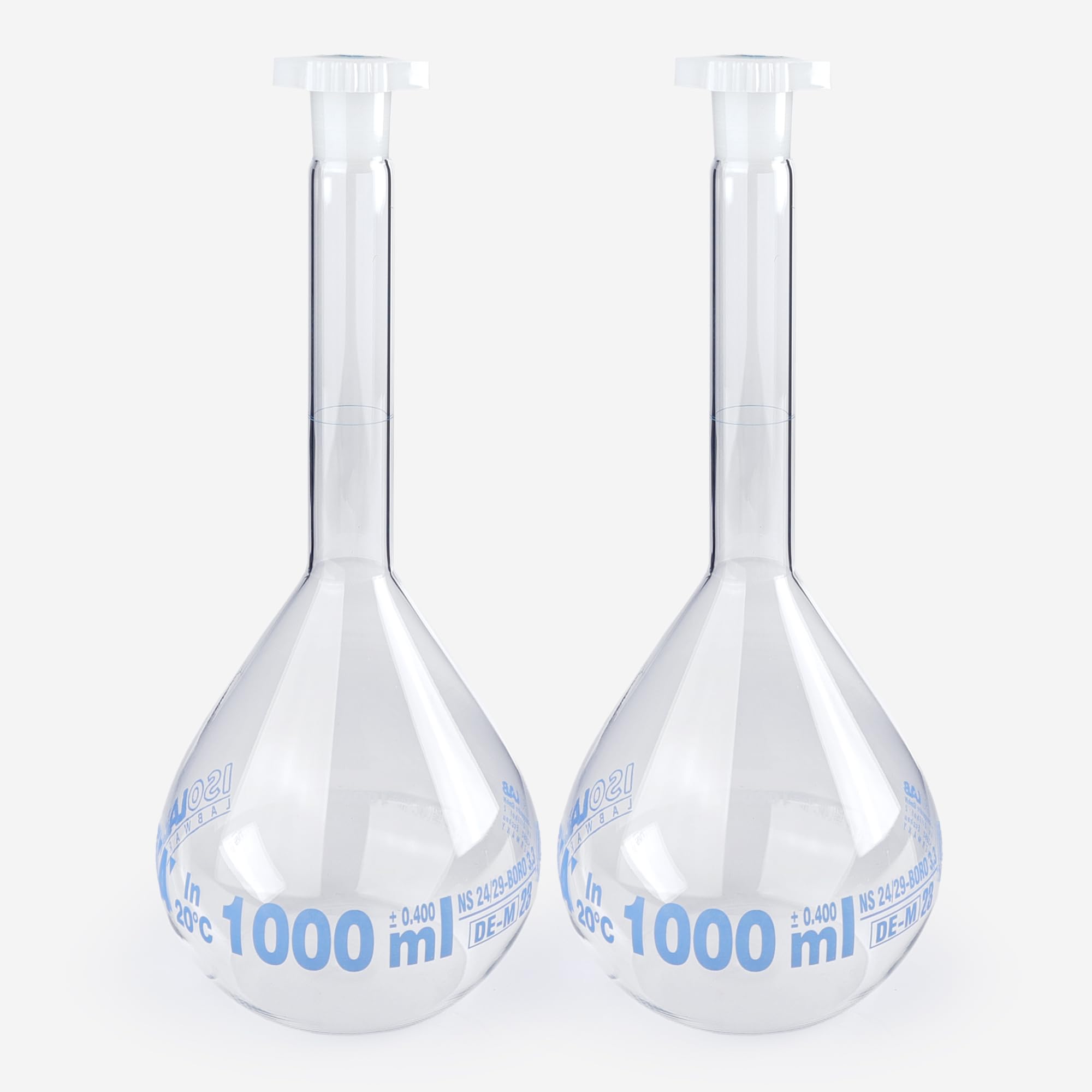 Émbolo mesurado - vidrio -"A"- "Certificado de conformidad" (1000 ml - NS 24/29)