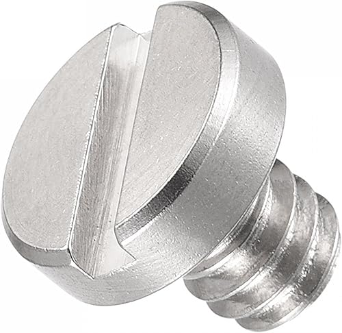 Miniatura 4 de uxcell Tornillo de trípode para cámara, adaptadores de tornillo de montaje macho de 1/4 pulgadas, ranurados de 0.3 pulgadas de longitud para soporte