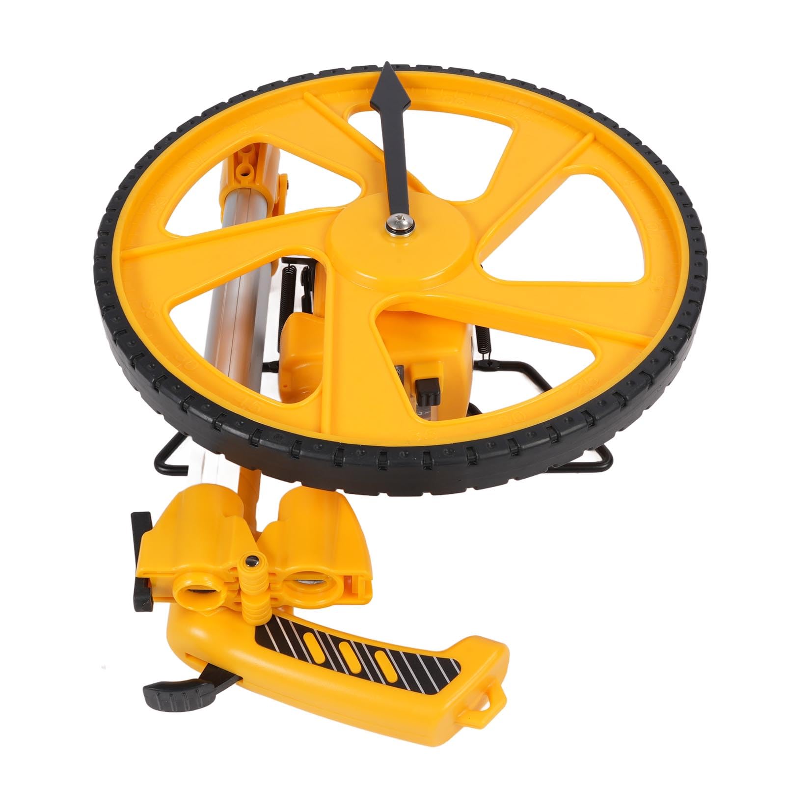 Alomejor Rueda de Medición, Doble Plegado, Portátil, Herramienta de Medición de Distancia Precisa para Trabajadores de la Construcción, ABS Resistente, 0-9999,9 M