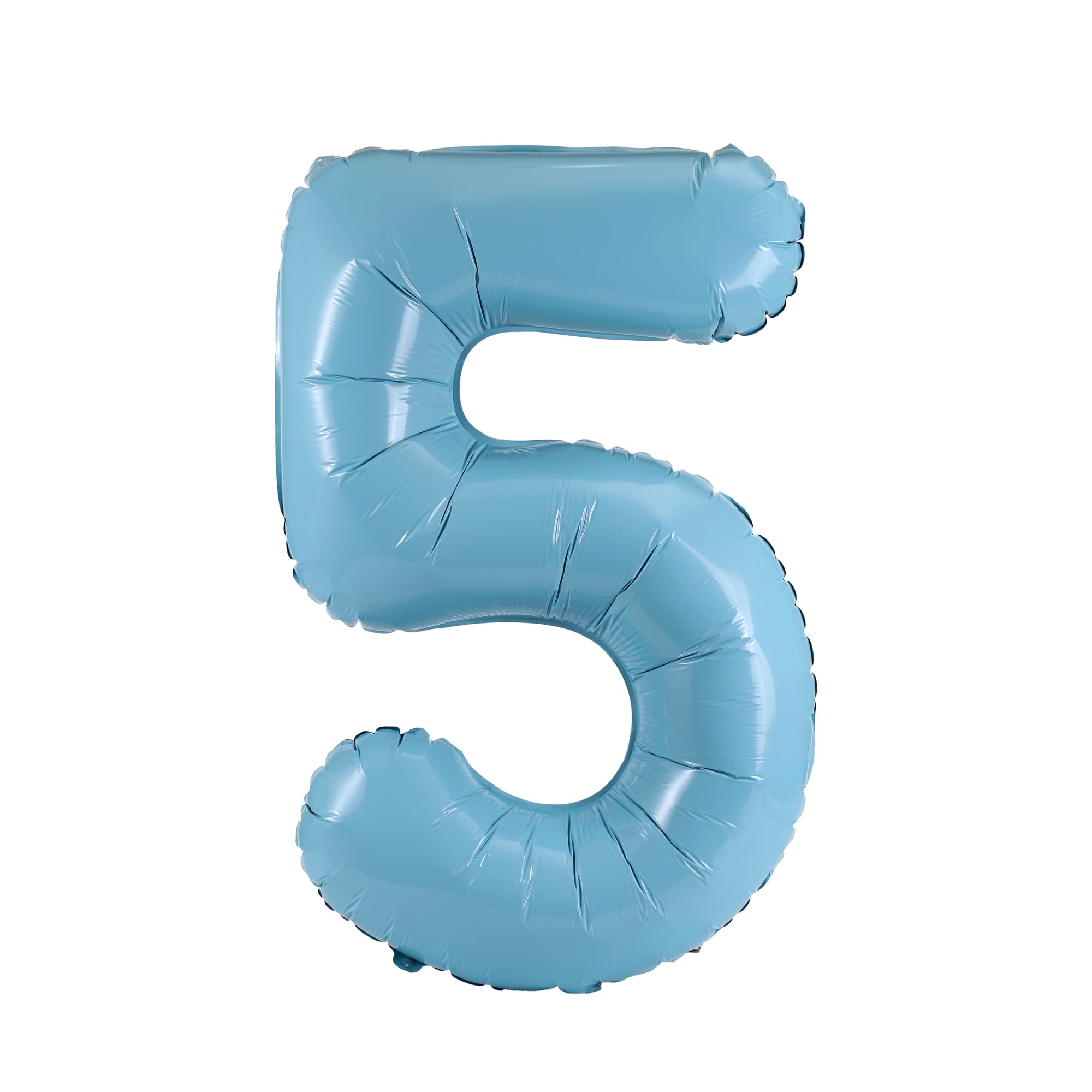 YPSelected 32 Inch Large Foil Helium Number Balloon Birthday Wedding Party 0-9 (Baby Blue, 5)