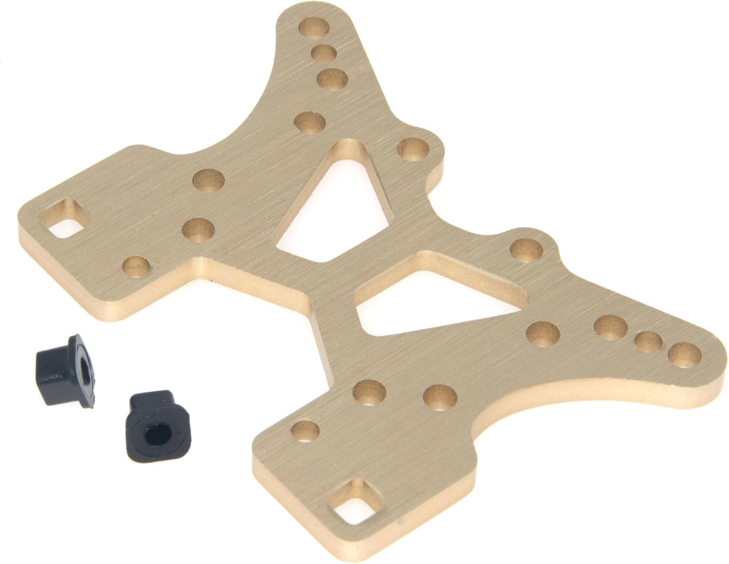 Shock Stay Shock Tower Board Compatible with JLB Racing 1/10 11101 21101 Truggy J3 Speed Truck RC Car Parts Accessories Aluminum Alloy Upgrade Replace EA1004(Gold)