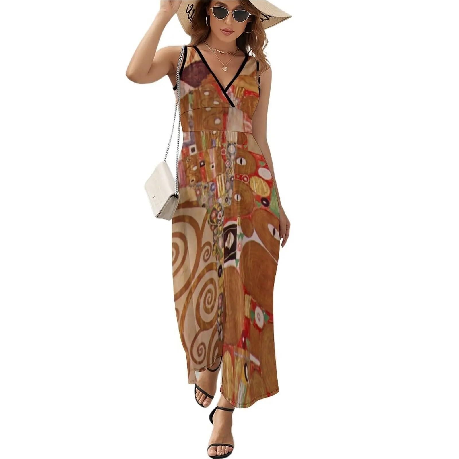 Vestido largo de playa para mujer con estampado casual de verano 6
