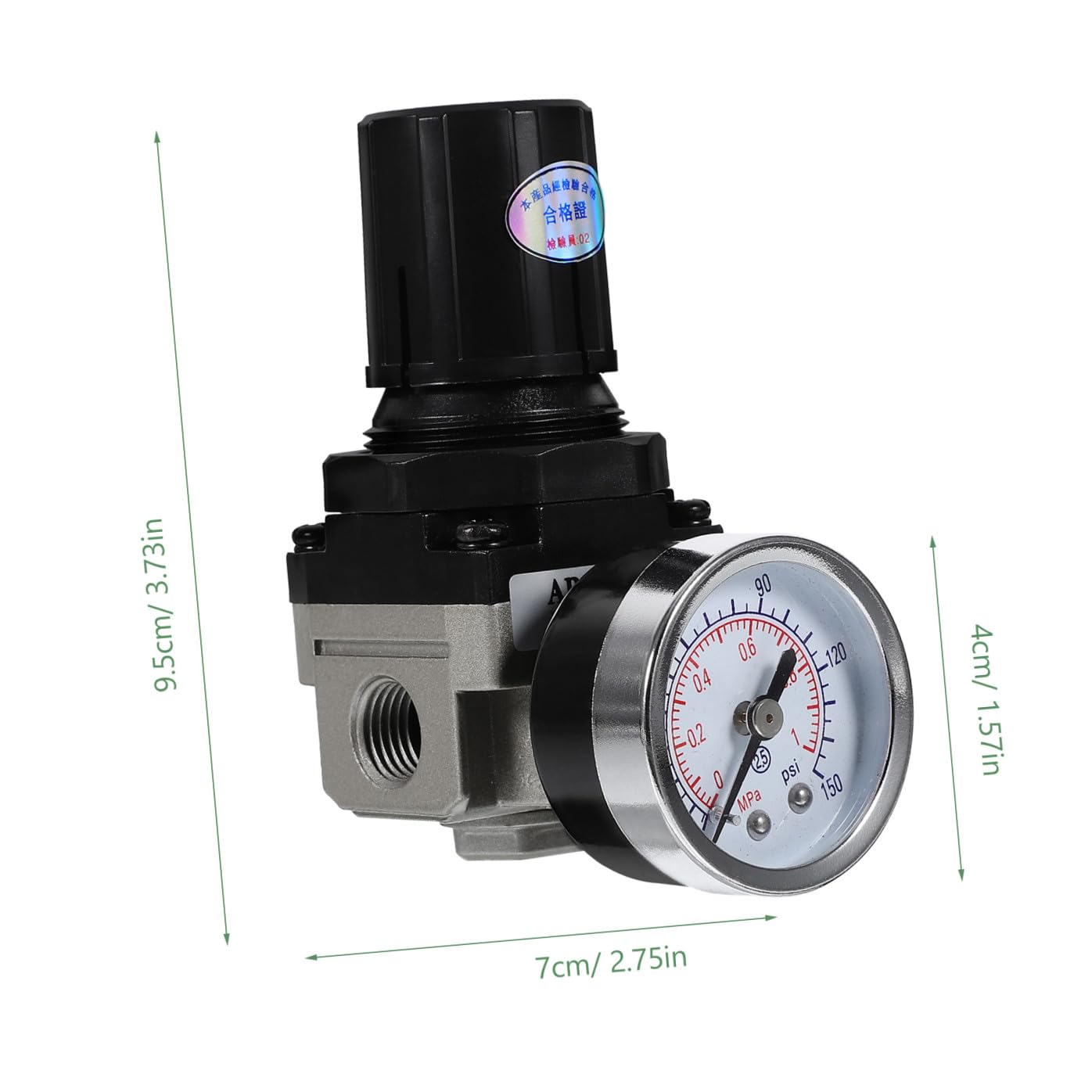 3pièces Régulateur De Pression Pour Compresseur Air Avec Manomètre Contrôle Précis Et Installation Facile Pour Applications Pneumatiques Psi