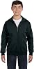 Sudadera con capucha y cremallera Eco Smart para niño grande Hanes, negro, talla grande 2