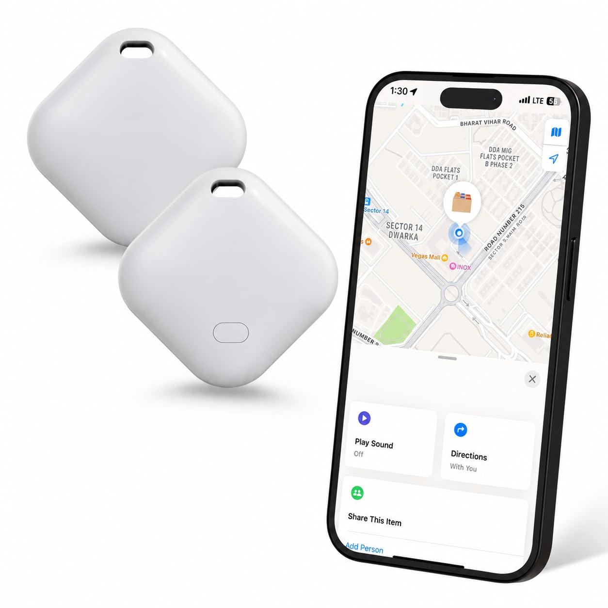 Riva World Item Finder with Upto 1 Year Battery Life, Bluetooth Tracker,MFi Certified, Item Locater for Keys, Wallets, Luggage, Gadgets etc,Only iOS Compatible with Apple Find My App-image-44