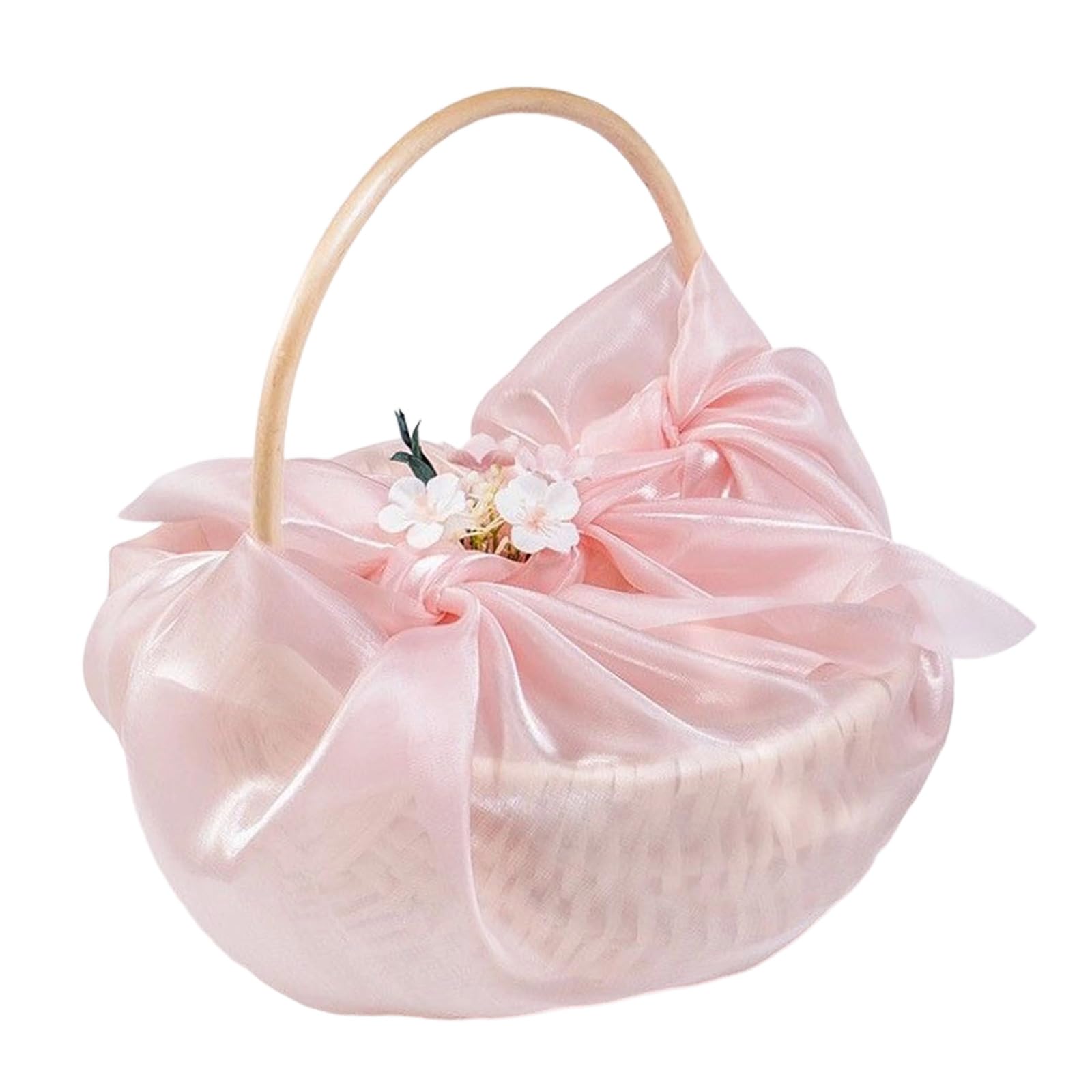 Wedding Bridal Bridesmaid Gift Basket Handcrafts Treats Box for Special Occasion and Home Centerpiece Decoration Bridal Flower Basket