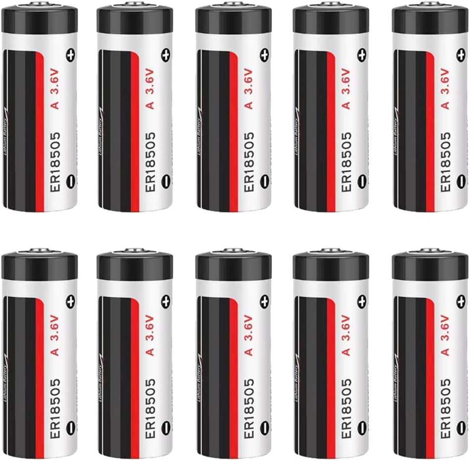 (10-Pack) ER18505 3.6V 4000mAh A Size PCL Non-Rechargeable Lithium Battery