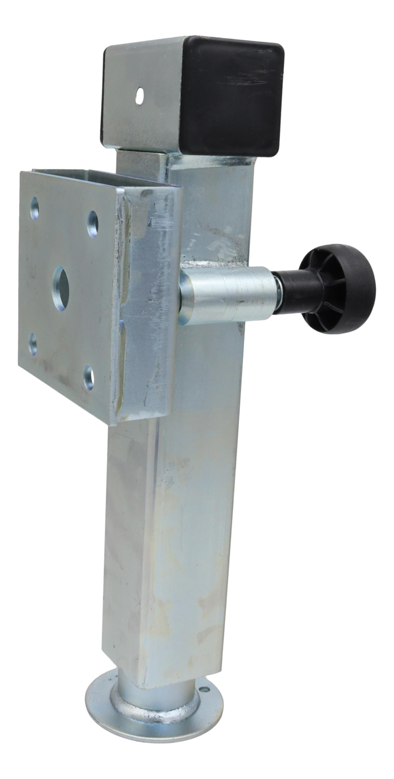 trailer parts4u 2X Schwenkstütze 1300/2600kg 380mm Konsole 42mm Ausdrehstütze Hubstütze Kurbelstütze PKW Anhänger inkl. Kurbel