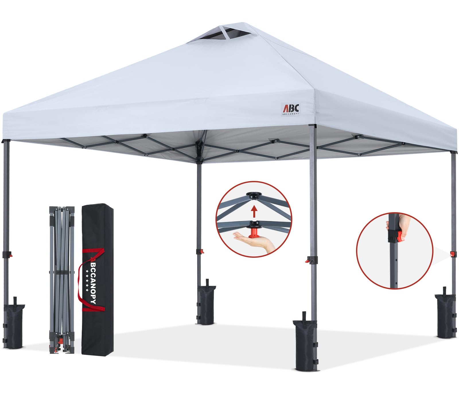 Amazon | ABCCANOPY ワンタッチ タープテント 3m×3m 2m×2m 組み立て