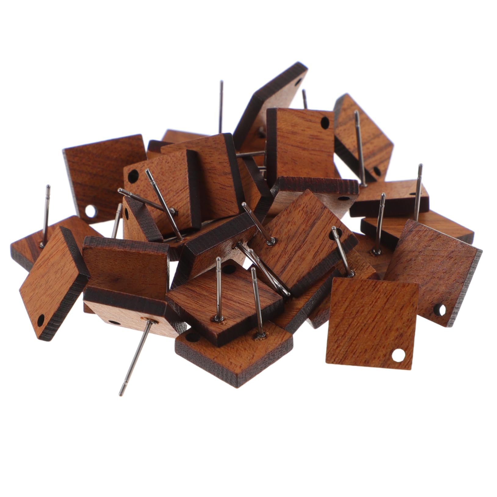 SHINEOFI 90pezzi Materiali Per Creare Orecchini Legno Geometrico Accessori Creativi Per Diy Post Per Orecchini Stabili e Sicuri Per Amici