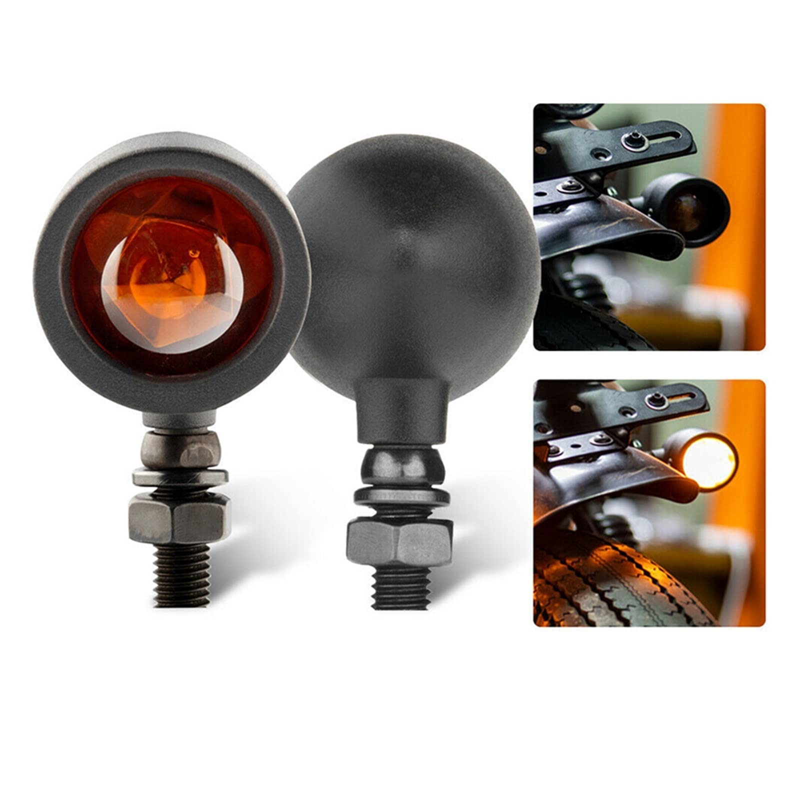 Clignotant Clignotants 1 Paire Moto LED Clignotants Feux De Freinage Feu De Signalisation Feu - Lampe Pour Café Racer