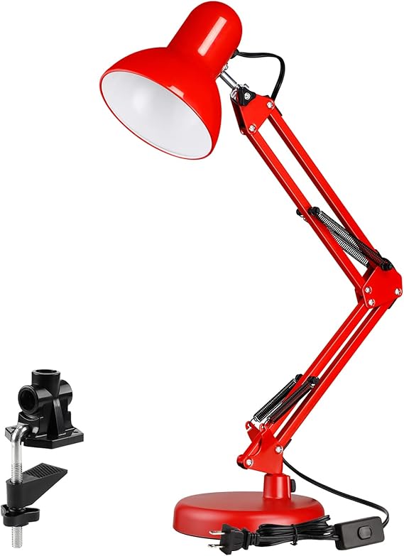 TORCHSTAR Metal Desk Lamp, Swing Arm Desk Lamps, Architect Desk Lamp