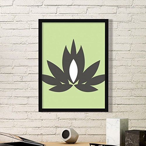 Tableau bouddhisme lotus peinture chinoise pour coin méditation