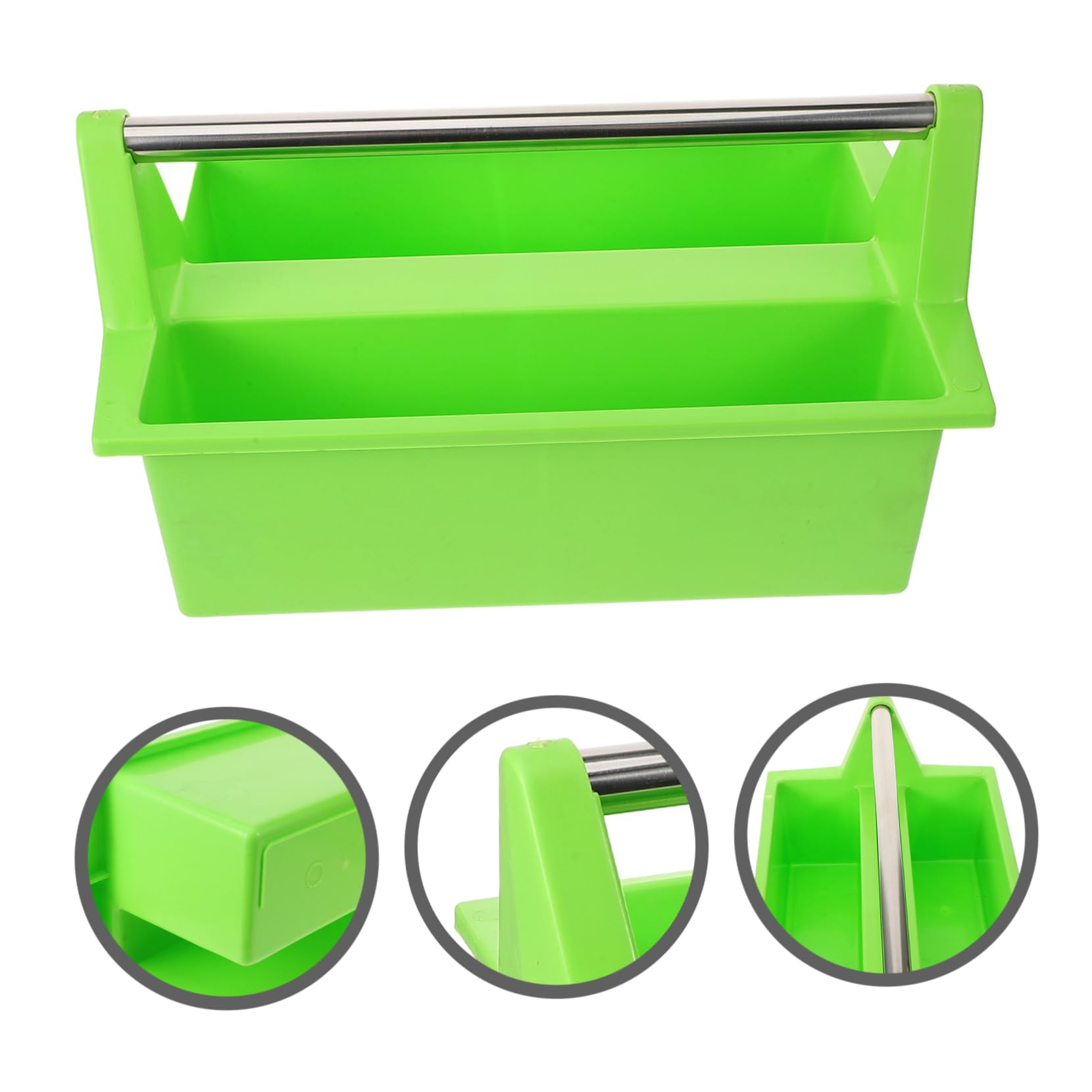 PRETYZOOM Cesta de Limpieza Portátil Multiusos Asa, Organizador de Suministros de Limpieza, Contenedor Plástico Resistente, Uso para Baño y Cocina, Almacenamiento Práctico Hogar