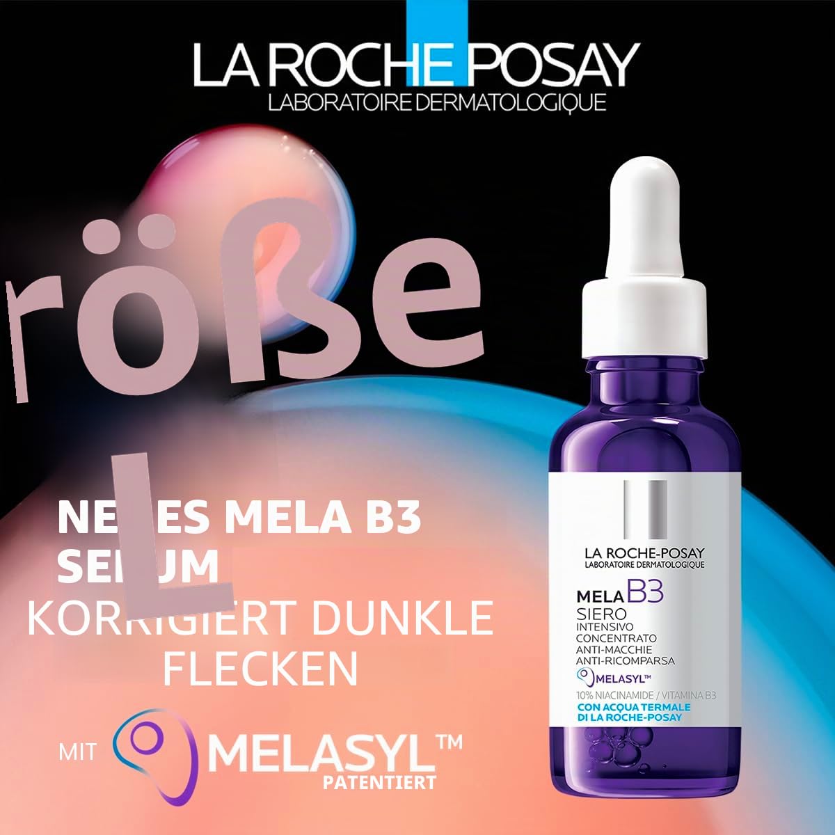 La Roche-Posay Mela B3 Serum gegen Flecken 30 ml + Anthelios UVMune 400 Unsichtbare Flüssigkeit SPF50+ 50 ml | Gesichtsbehandlung & Sonnenschutz