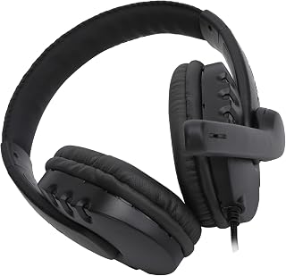 Stereo Gaming Headset, Wired Computer Gaming Headset Ear Headphones with Microphone 3.5mm Jack Surround Sound Headphones for PS 4 Accessories Plug and Play