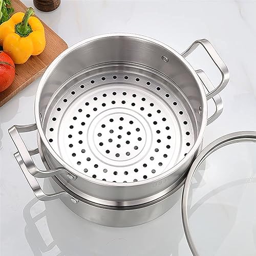 Miniatura 5 de Vaporizador de alimentos de 5 capas, olla de sopa, olla de cocina de 5 capas de acero inoxidable para el hogar, adecuada para estufa de gascocina de