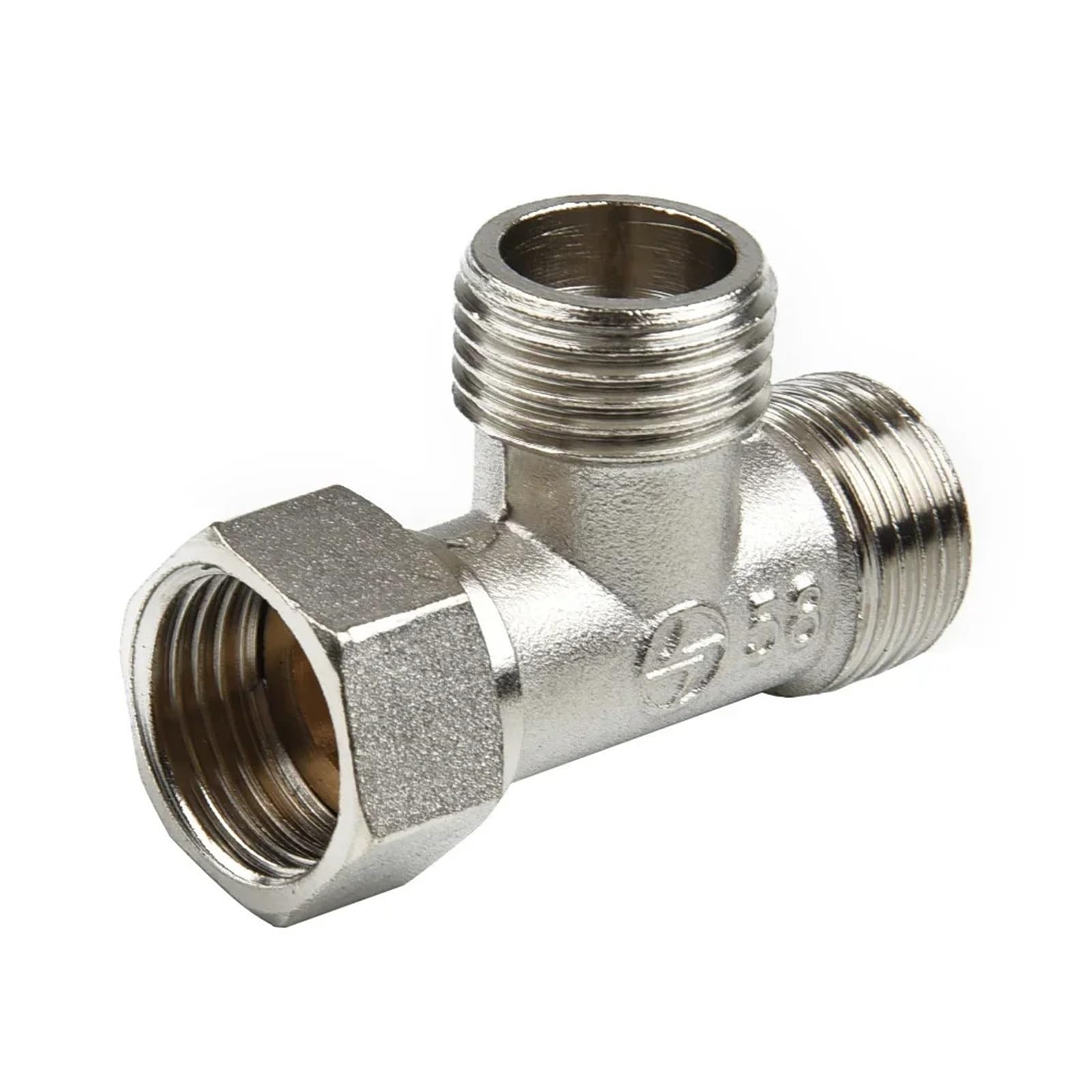 G1/2" Toilet Diverter Valve Copper T for Bath Bidet Sprayer Shower Fitting 3 Ways Water Pipe