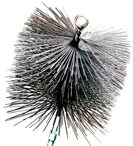 Rutland Products 16510 10-Inch Square Chimney Cleaning Brush, 1/4" NPT Threading, For Clay Flues