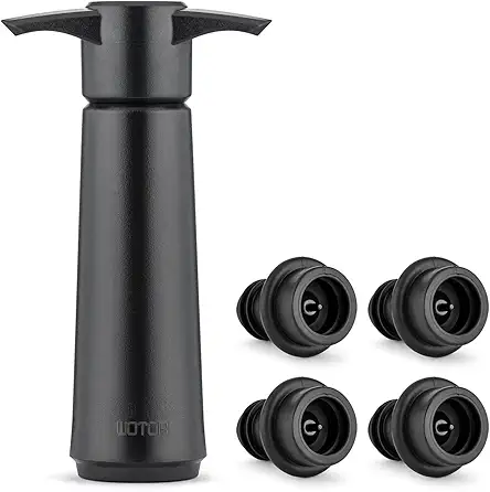 Wine Saver Pump with 4 Vacuum Stoppers, Wine...