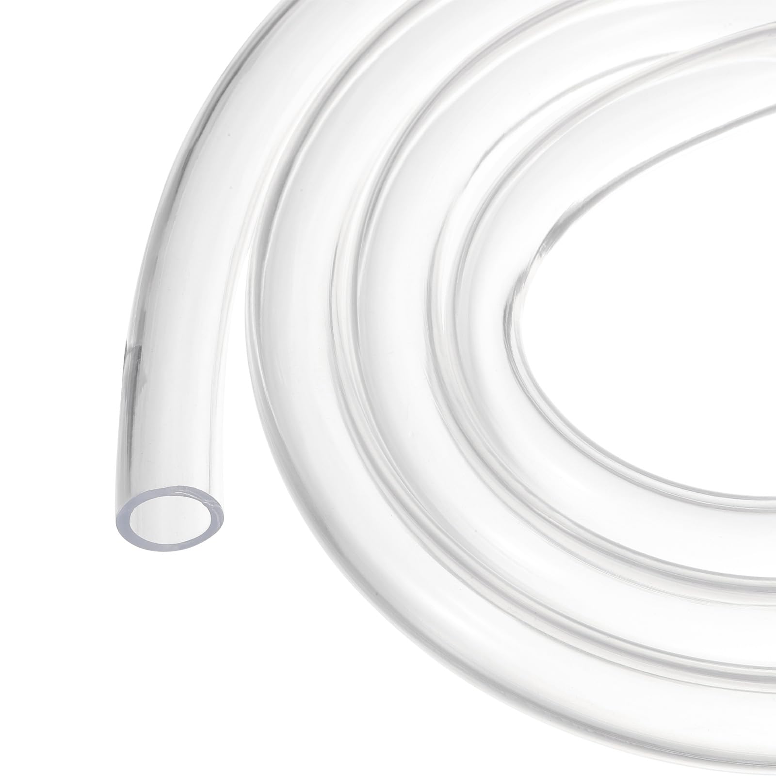 Rebower 5ft 12.7mm x 15.9mm Clear Plastic PVC Tubing Flexible Vinyl Tube, [for Garden Irrigation Water Hose, Fish Tank