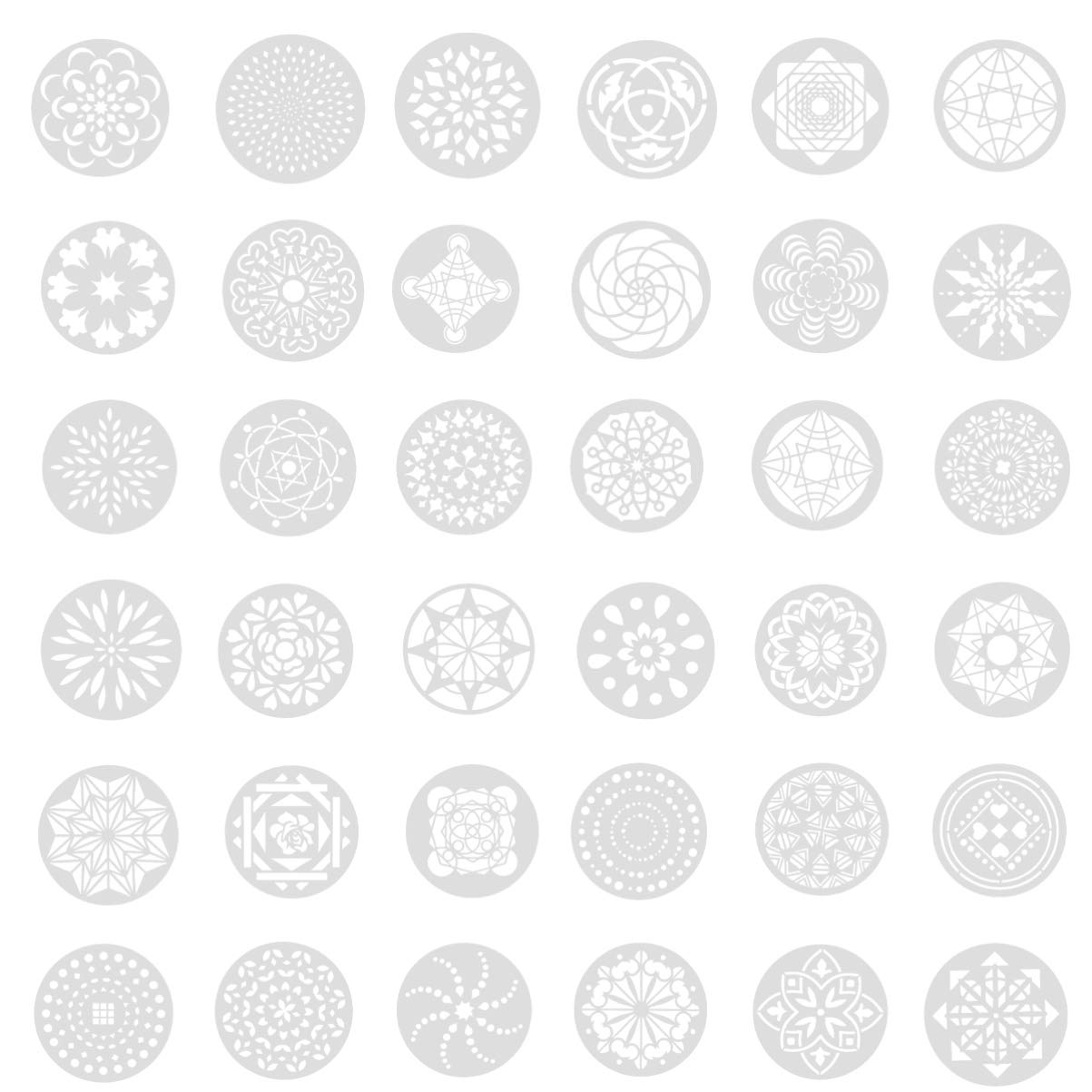 126pièces Pochoirs De Peinture Mandala Pour Diy Modèles Artistiques à Utiliser Sur Bois Sols Et Surfaces Plates