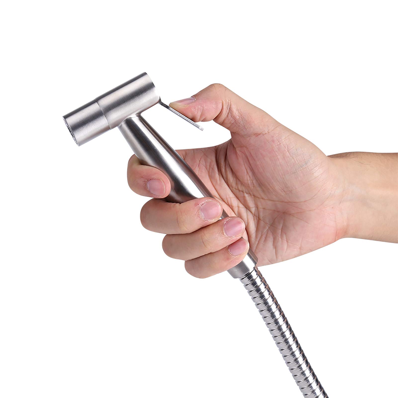 Ręczny Bidet Opryskiwacz toaletowy Zestaw natryskowy Prysznic łazienkowy Spray ze stali nierdzewnej do higieny osobistej