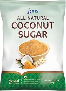 Jans All Natural Coconut Sugar, 7.05oz (Pack of 1)