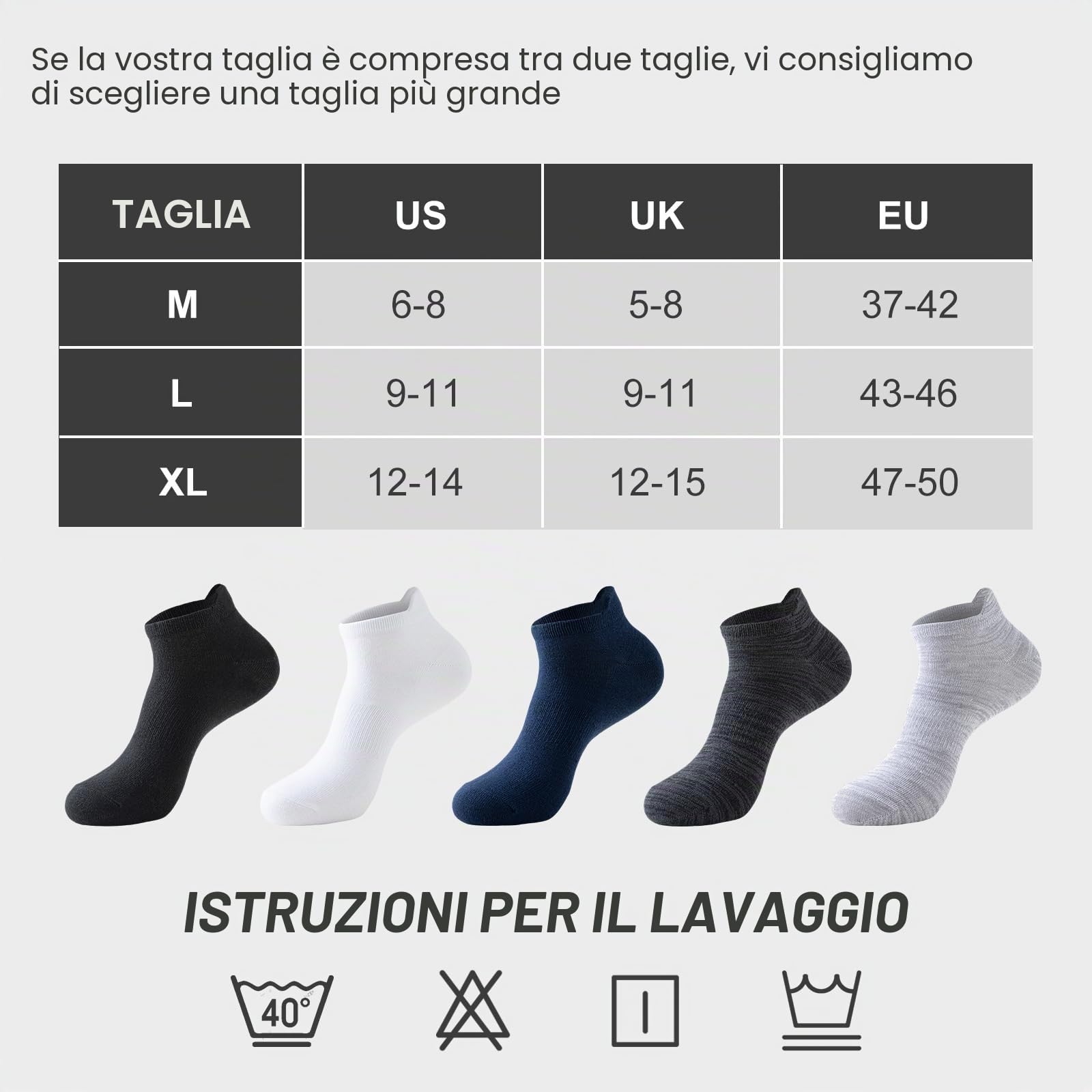 Niorasen Calzini in Bambù Uomo e Donna, 6 Paia, Calzini Corti, Estivi Traspiranti, da Lavoro, Sportivi alla Caviglia per Running e Ciclismo, Antibatterici, Anti-odore e Anti-sudore