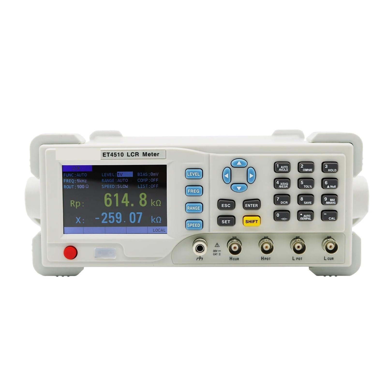 JVDDI Benchtop Digital Bridge Desktop LCR Tester Meter 10Hz~100kHz Continuously Adjustable Frequency