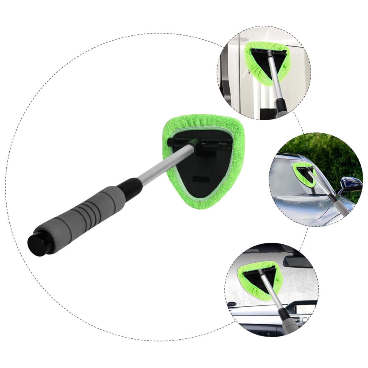 VALICLUD 3pezzi Pulitore Per Parabrezza Auto Estensibile e Strumento Multifunzionale Per Finestrini Specchi e Accessorio Per La Auto