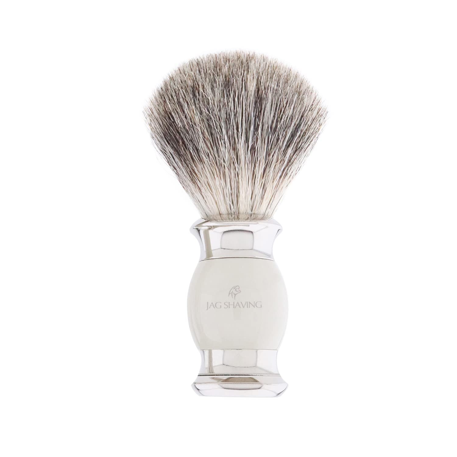 Jag Shaving Zestaw do golenia – 5-częściowy zestaw do golenia – JAG's LEE Range – super pędzel do golenia z włosia borsuka – podwójne ostrza do golenia – miska do golenia – stojak do golenia –