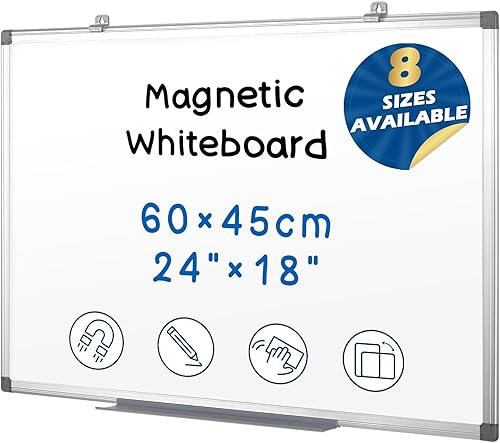 Miniatura 22 de SWANCROWN - Pizarra blanca magnética de borrado en seco de 48 x 48 pulgadas, pizarra blanca grande para pared, marco de aluminio plateado, pizarra