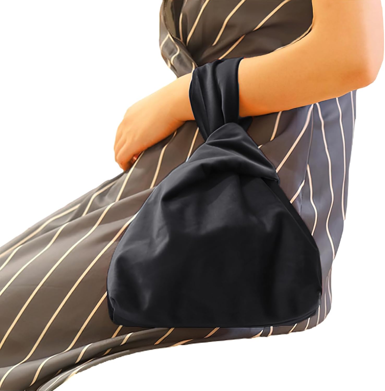Small Knot Bag for Women Velvet Wristlet Purse Elegant Clutch Evening Bag Wrist Pouch - Image 5