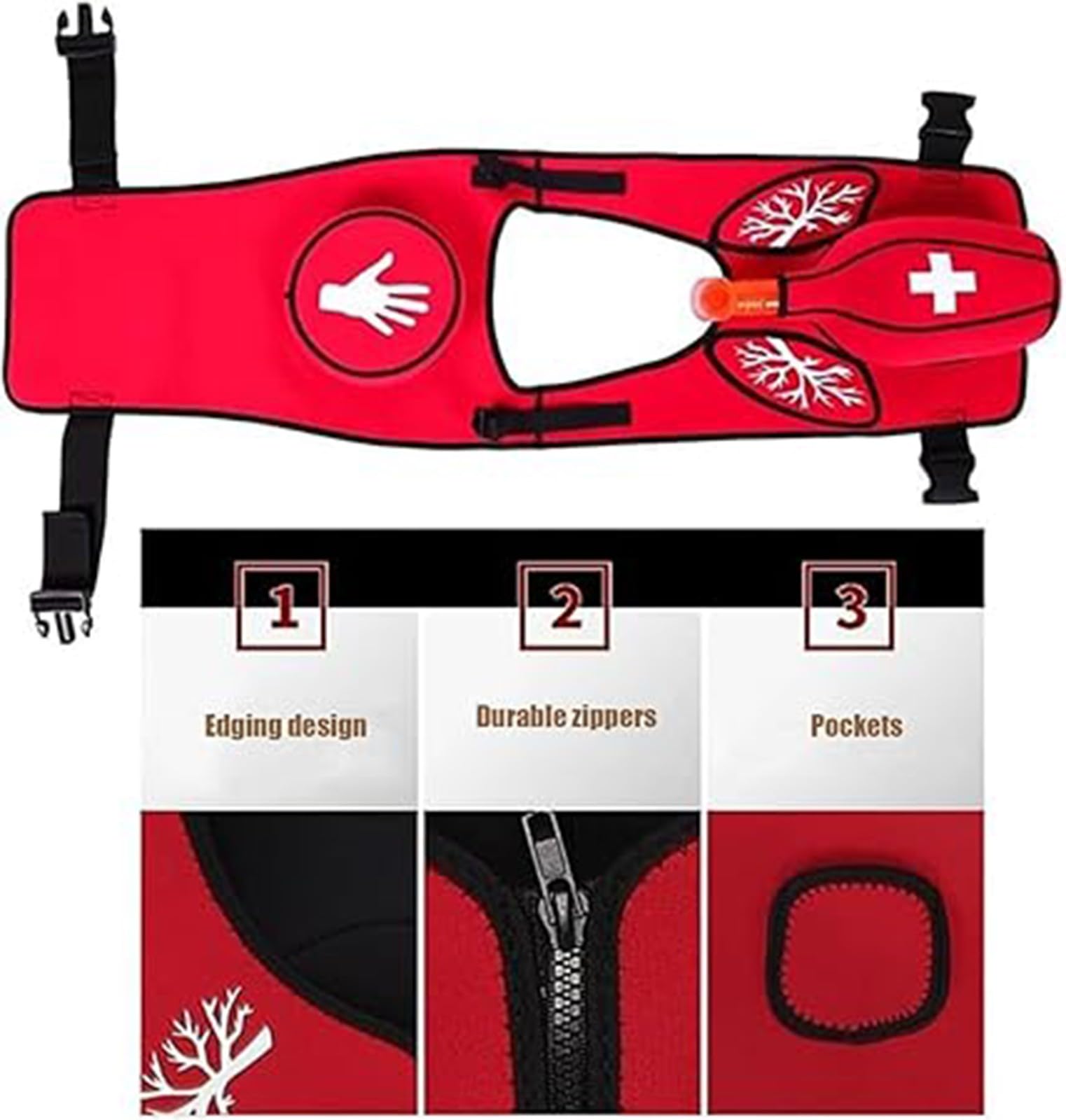 Gilet Anti-Soffocamento Per L'addestramento Alla Simulazione Ostruzione Delle Vie Aeree Con Dispositivo Soccorso In Caso Soffocamento A Schiaffo Sulla Schiena Per Pratica Della Manovra Heimlich A